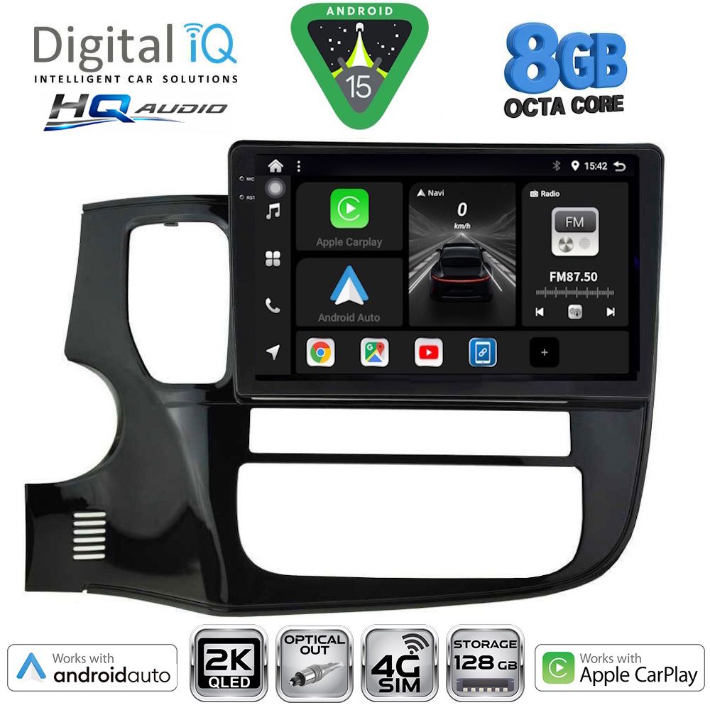 Βλησαρούλης Car Center - DIGITAL IQ BXK 20443_CPAA (10inc) MULTIMEDIA TABLET for MITSUBISHI OUTLANDER mod. 2013-2020