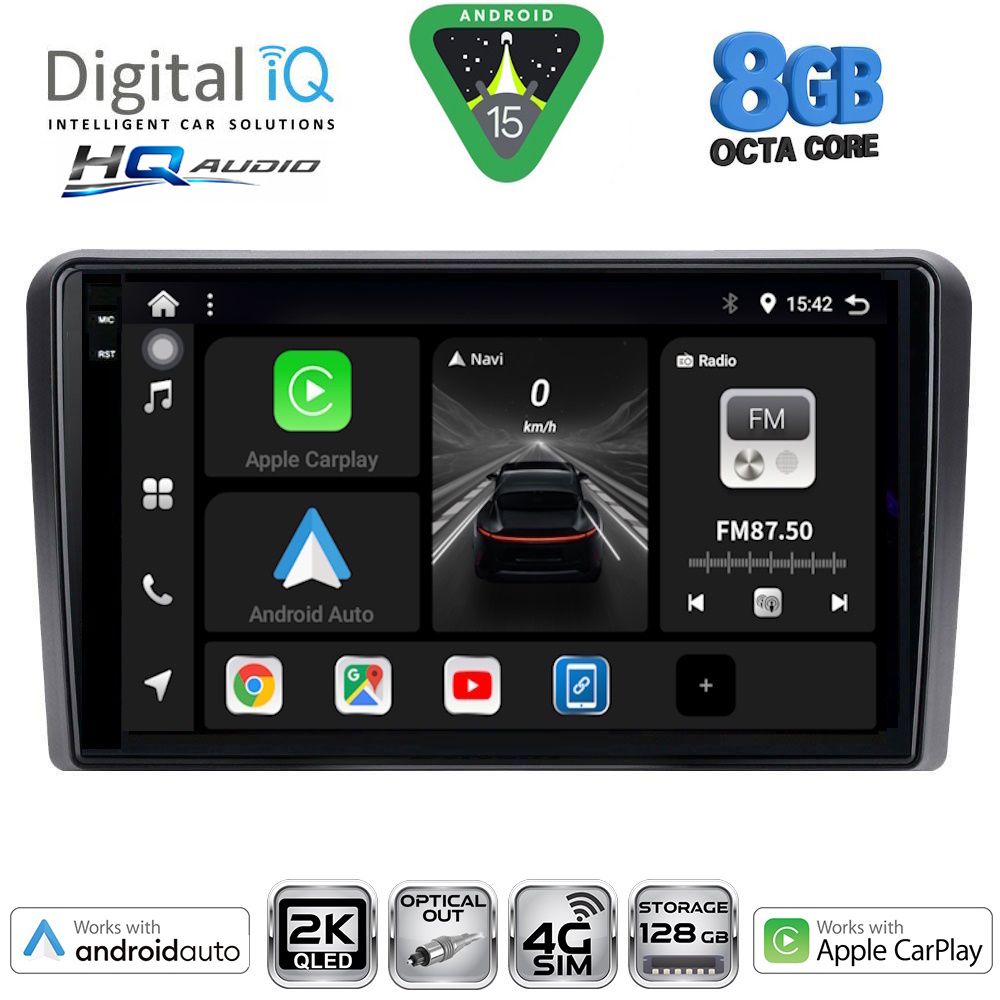 Βλησαρούλης Car Center - DIGITAL IQ BXK 20455_CPAA (9inc) MULTIMEDIA TABLET for NISSAN PRIMERA P12 mod. 2001-2008
