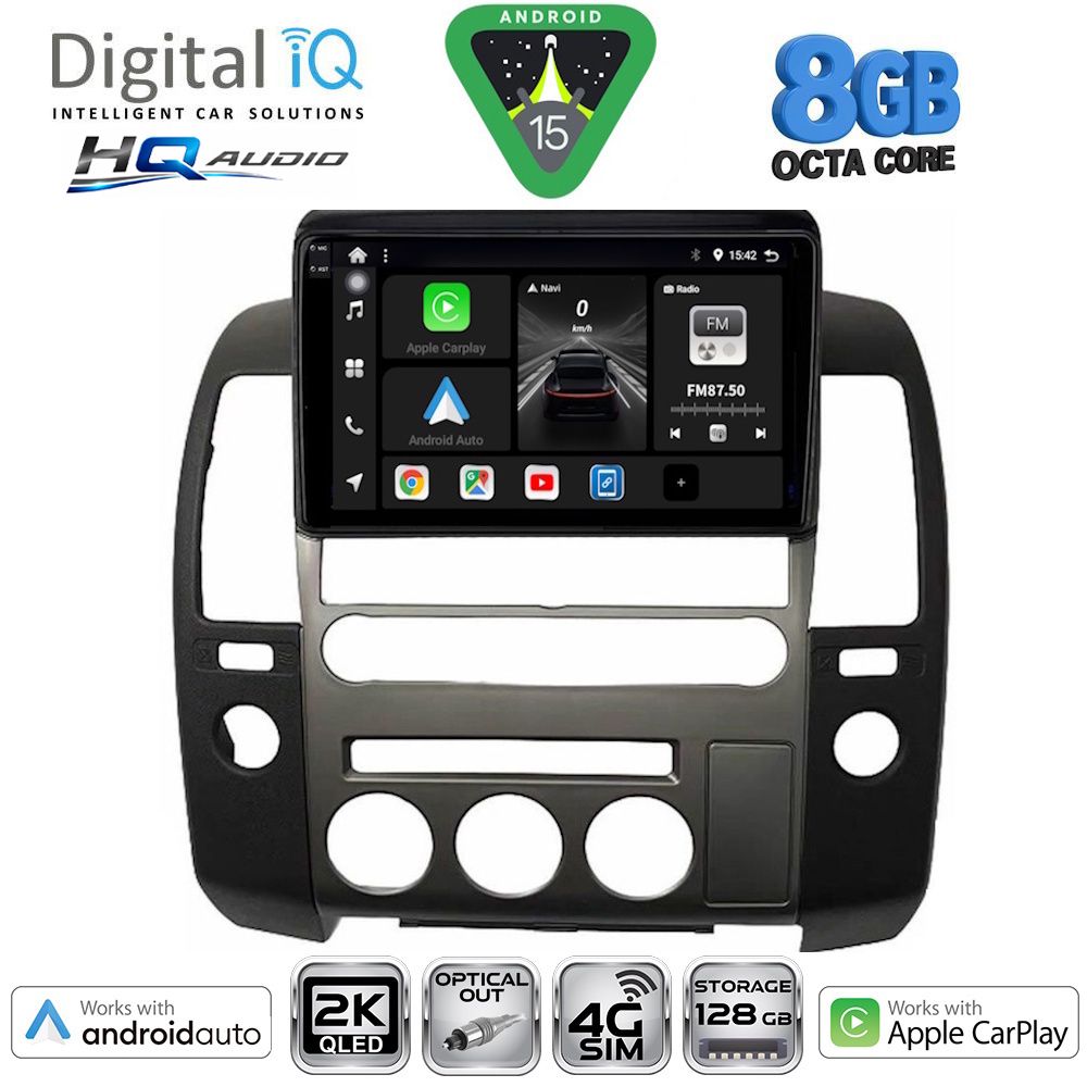 Βλησαρούλης Car Center - DIGITAL IQ BXK 20454_CPAA (ORIG.NAVI) (9inc) MULTIMEDIA TABLET for NISSAN NAVARA D40 mod. 2006-2011 με Original Navi
