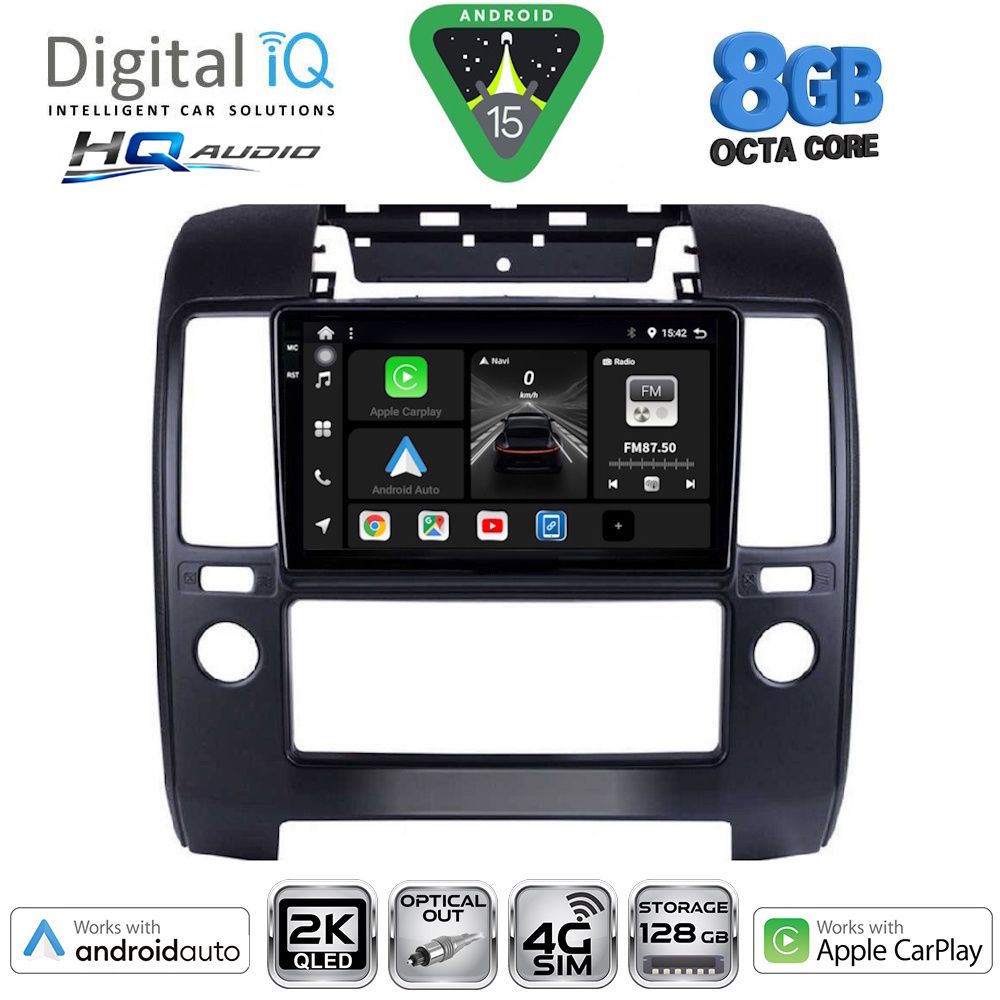 Βλησαρούλης Car Center - DIGITAL IQ BXK 20454_CPAA A/C (9inc) MULTIMEDIA TABLET for NISSAN NAVARA D40 mod. 2006-2011 με A/C