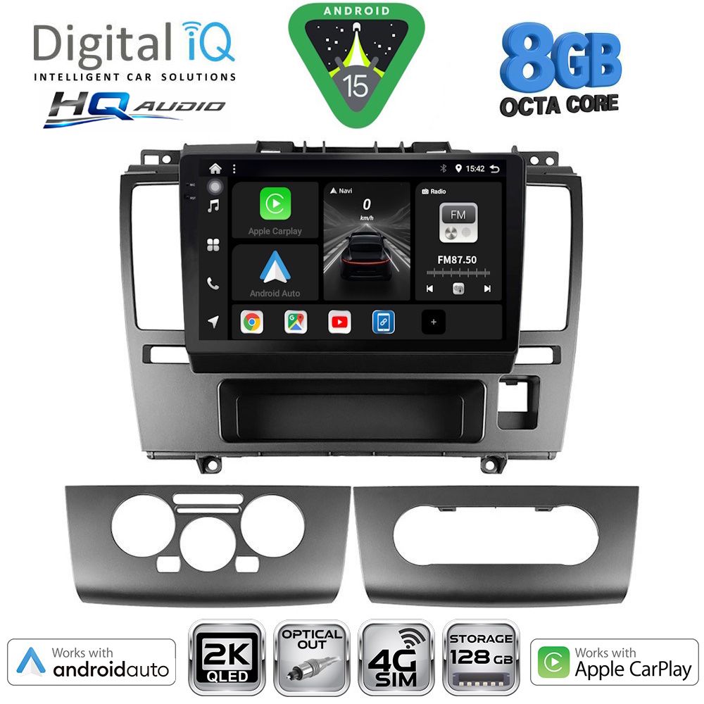 Βλησαρούλης Car Center - DIGITAL IQ BXK 20465_CPAA (9inc) MULTIMEDIA TABLET for NISSAN TIDA mod. 2004-2013