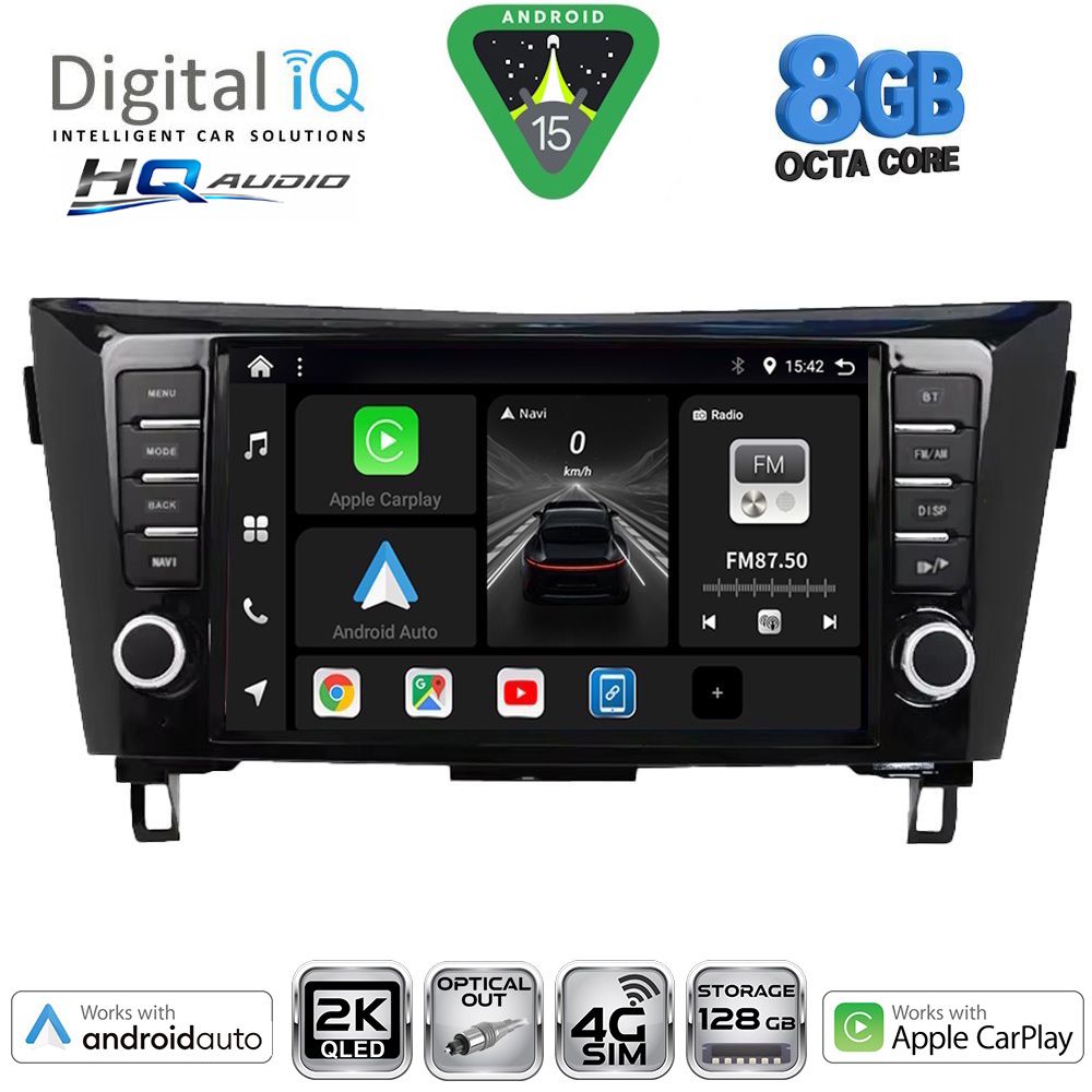 Βλησαρούλης Car Center - DIGITAL IQ BXK 20467_CPAA (9inc) MULTIMEDIA TABLET for NISSAN QASHQAI - XTRAIL mod. 2014-2021