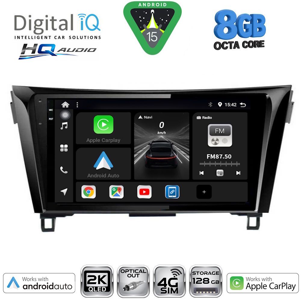 Βλησαρούλης Car Center - DIGITAL IQ BXK 20468_CPAA (10inc) MULTIMEDIA TABLET for NISSAN QASHQAI - XTRAIL mod. 2014-2021