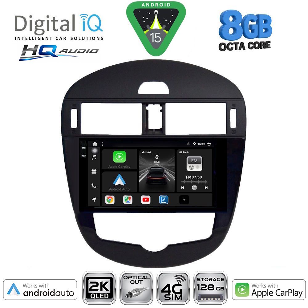Βλησαρούλης Car Center - DIGITAL IQ BXK 20470_CPAA CLIMA (9inc) MULTIMEDIA TABLET for NISSAN PULSAR mod. 2014-2020