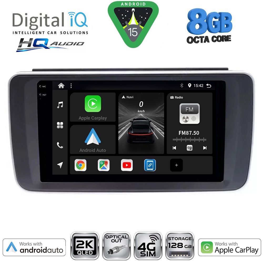Βλησαρούλης Car Center - DIGITAL IQ BXK 20473_CPAA (9inc) MULTIMEDIA TABLET for NISSAN LEAF mod. 2018-2026