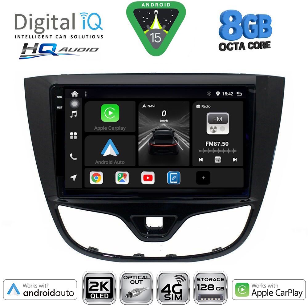 Βλησαρούλης Car Center - DIGITAL IQ BXK 20489_CPAA (10inc) MULTIMEDIA TABLET for OPEL KARL mod. 2014-2019