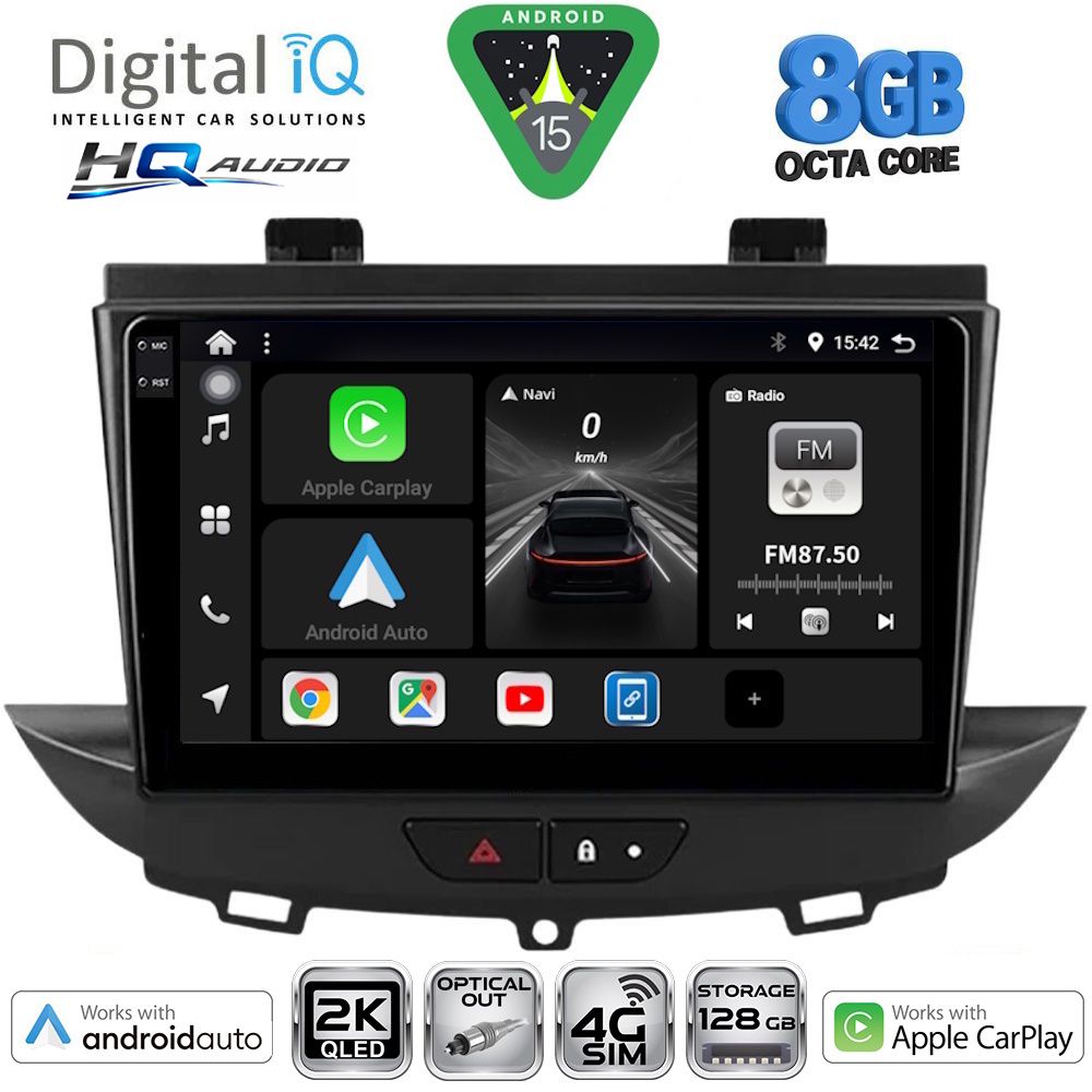Βλησαρούλης Car Center - DIGITAL IQ BXK 20490_CPAA (9inc) MULTIMEDIA TABLET for OPEL CROSSLAND – GRANDLAND mod. 2017-2025