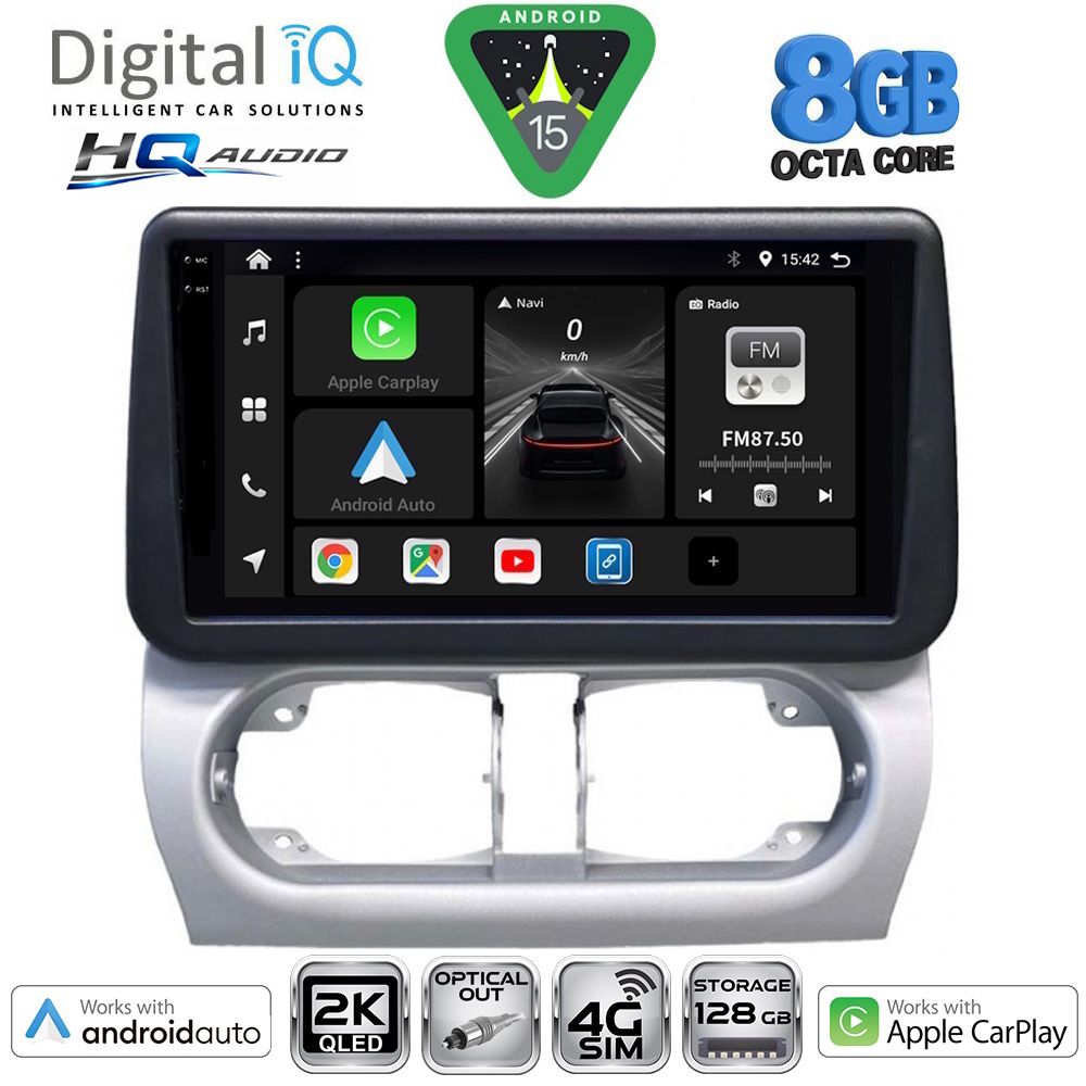 Βλησαρούλης Car Center - DIGITAL IQ BXK 20500_CPAA (9inc) MULTIMEDIA TABLET for OPEL CORSA C mod 2000-2006 - TIGRA mod. 2004-2009