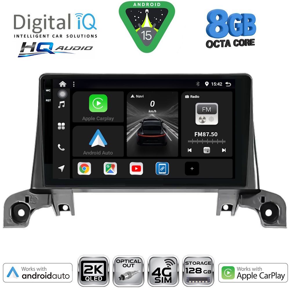 Βλησαρούλης Car Center - DIGITAL IQ BXK 20519_CPAA (9inc) MULTIMEDIA TABLET for PEUGEOT 3008 - 5008 mod. 2016-2024