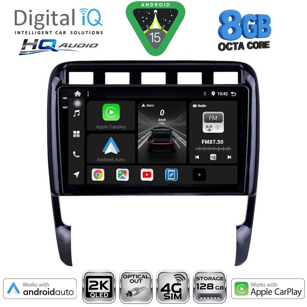 Βλησαρούλης Car Center - DIGITAL IQ BXK 20535_CPAA (9inc) MULTIMEDIA TABLET for PORSCHE CAYENNE mod. 2002-2011
