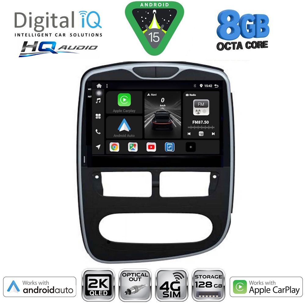 Βλησαρούλης Car Center - DIGITAL IQ BXK 20544_CPAA (10inc) MULTIMEDIA TABLET for RENAULT CLIO mod. 2012-2015