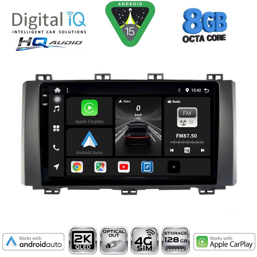 Βλησαρούλης Car Center - DIGITAL IQ BXK 20568_CPAA (9inc) MULTIMEDIA TABLET for SEAT ATECA mod. 2017-2026