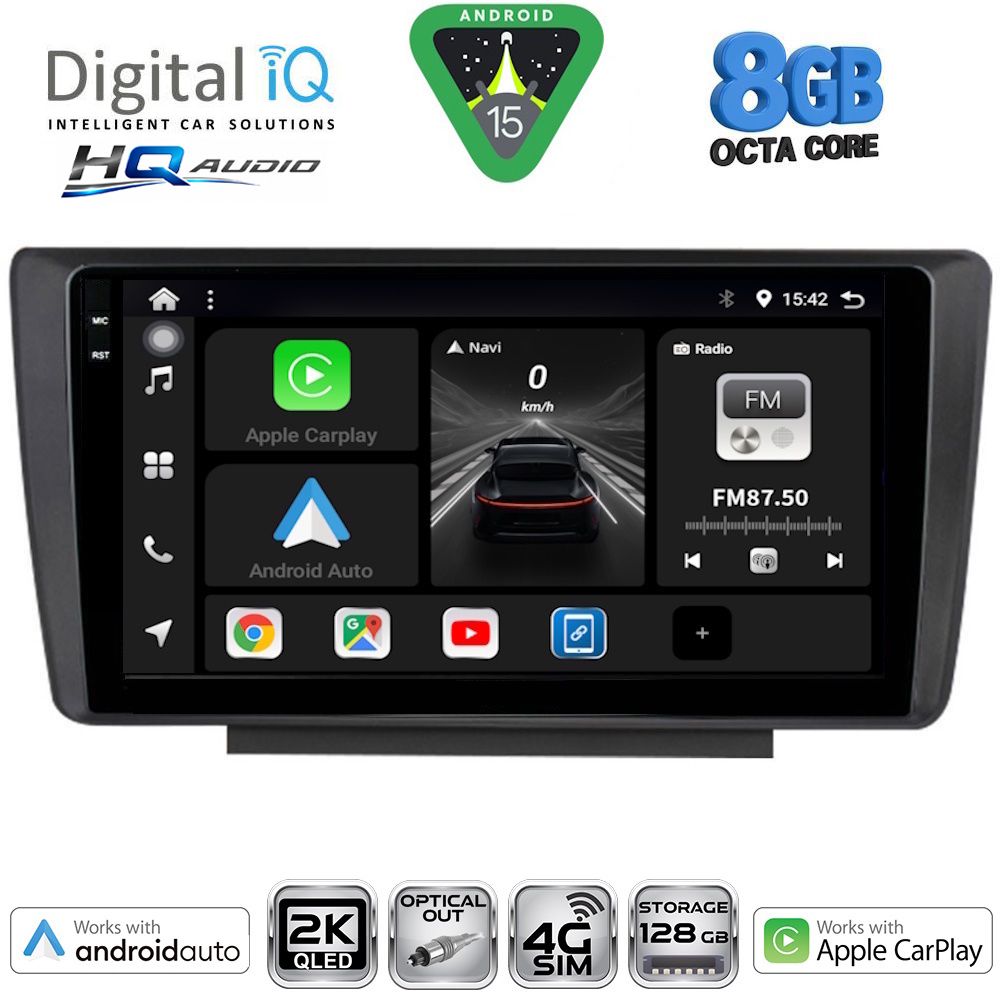 Βλησαρούλης Car Center - DIGITAL IQ BXK 20594_CPAA (9inc) MULTIMEDIA TABLET for SKODA OCTAVIA 5 mod. 2005-2012