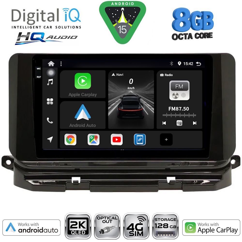 Βλησαρούλης Car Center - DIGITAL IQ BXK 20598_CPAA (10inc) MULTIMEDIA TABLET for SKODA OCTAVIA 8 mod. 2021-2026