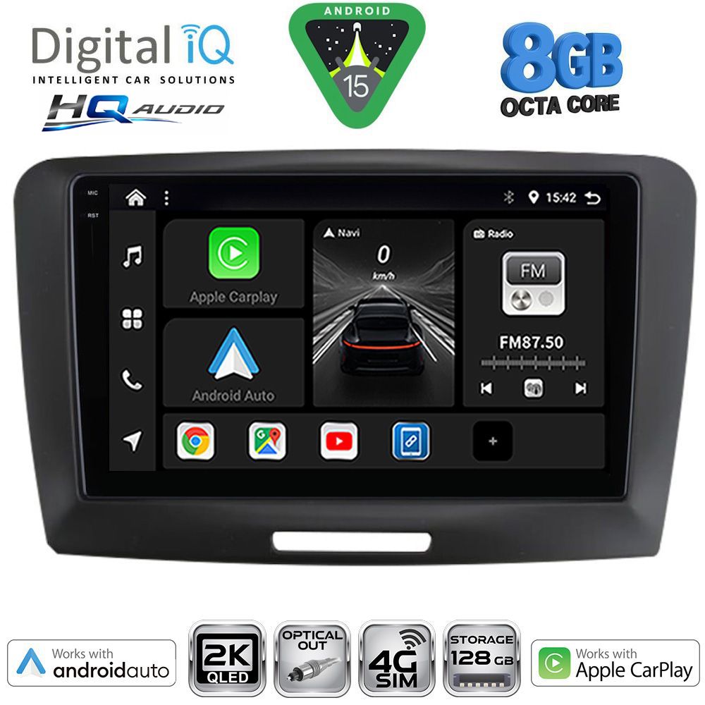 Βλησαρούλης Car Center - DIGITAL IQ BXK 20604A_CPAA (9inc) MULTIMEDIA TABLET for SKODA SUPERB mod. 2008-2015