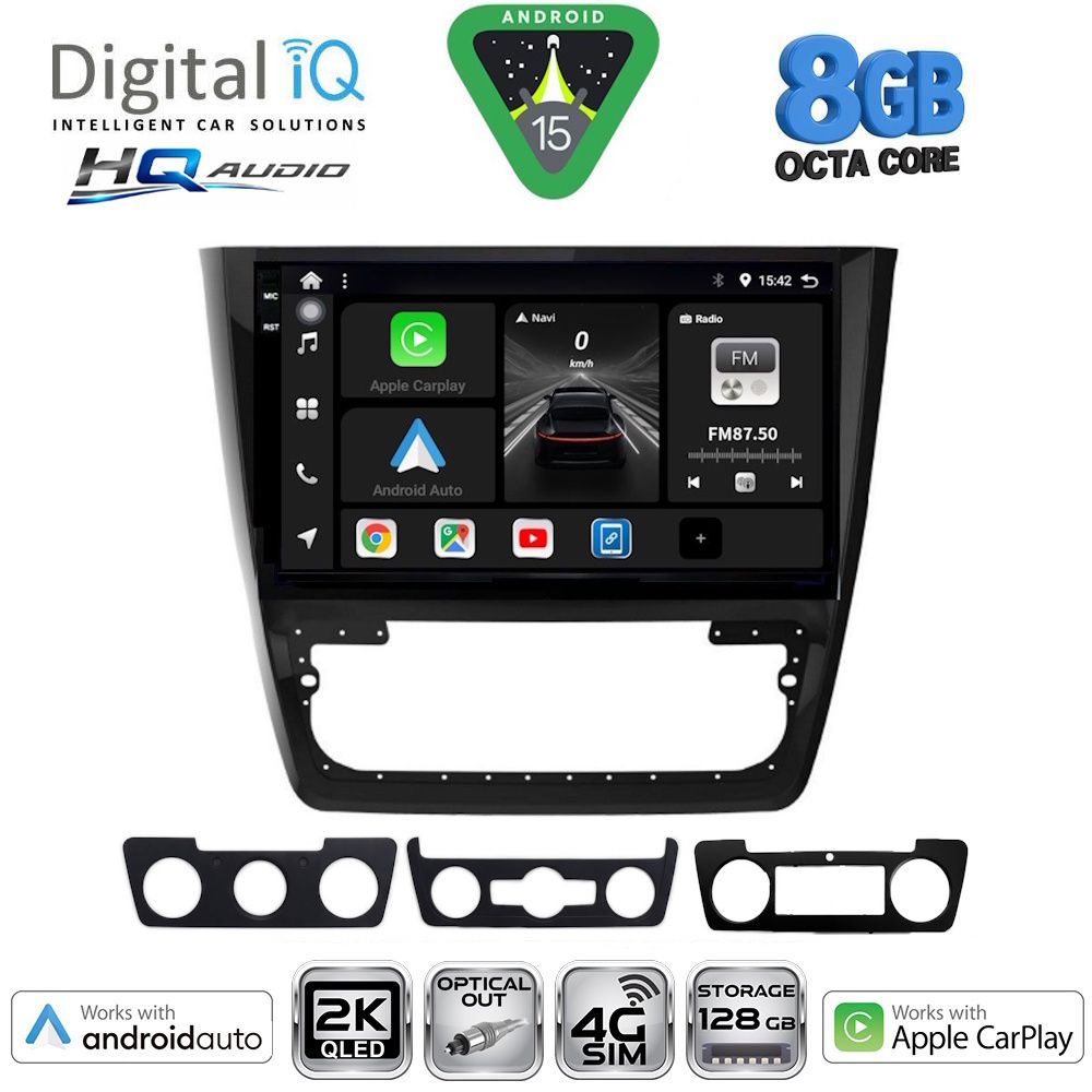 Βλησαρούλης Car Center - DIGITAL IQ BXK 20610_CPAA (10inc) MULTIMEDIA TABLET for SKODA YETI mod. 2014>