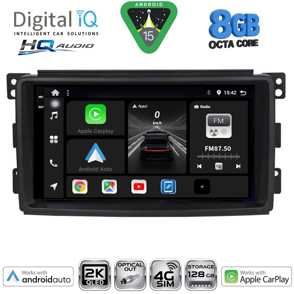 Βλησαρούλης Car Center - DIGITAL IQ BXK 20621_CPAA (9inc) MULTIMEDIA TABLET for SMART mod. 2007-2010