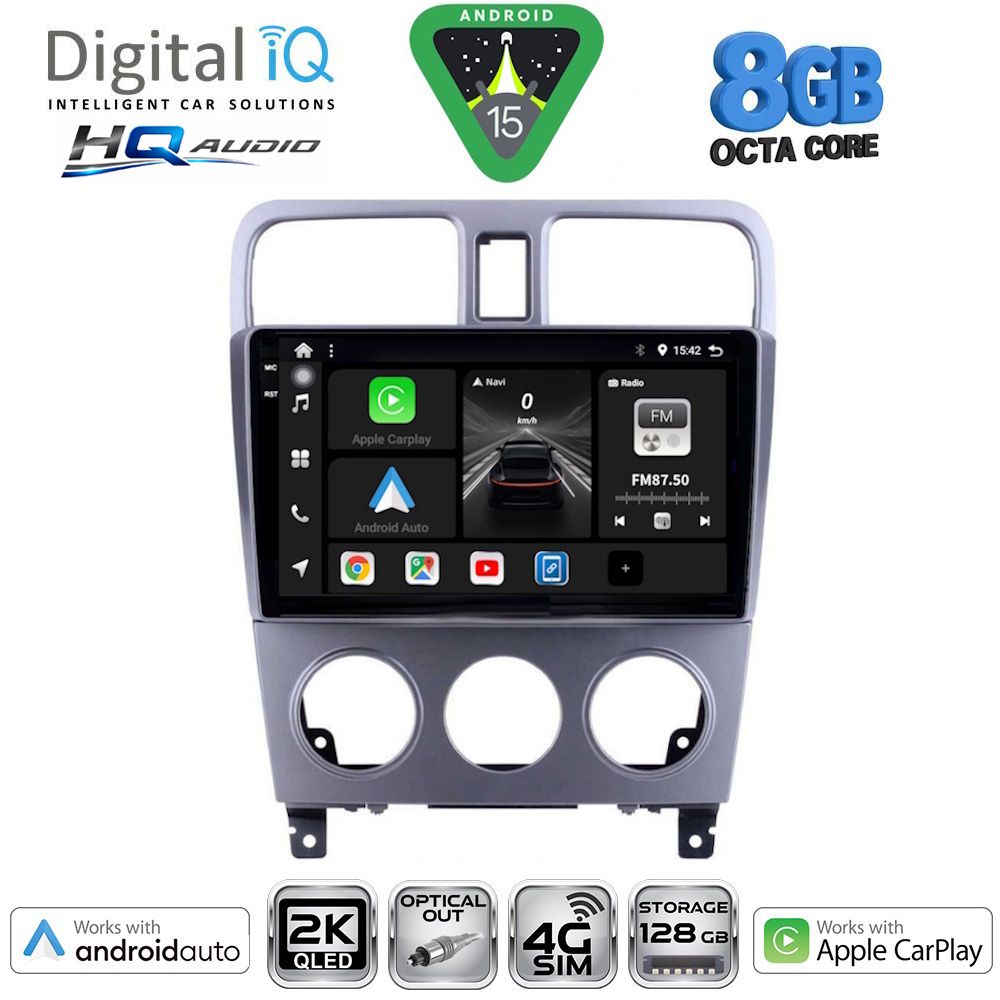 Βλησαρούλης Car Center - DIGITAL IQ BXK 20661_CPAA (9inc) MULTIMEDIA TABLET for SUBARU FORESTER  mod. 2002-2008