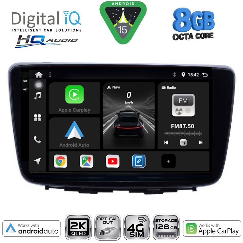 Βλησαρούλης Car Center - DIGITAL IQ BXK 20672_CPAA (9inc) MULTIMEDIA TABLET for SUZUKI BALENO mod. 2016-2022