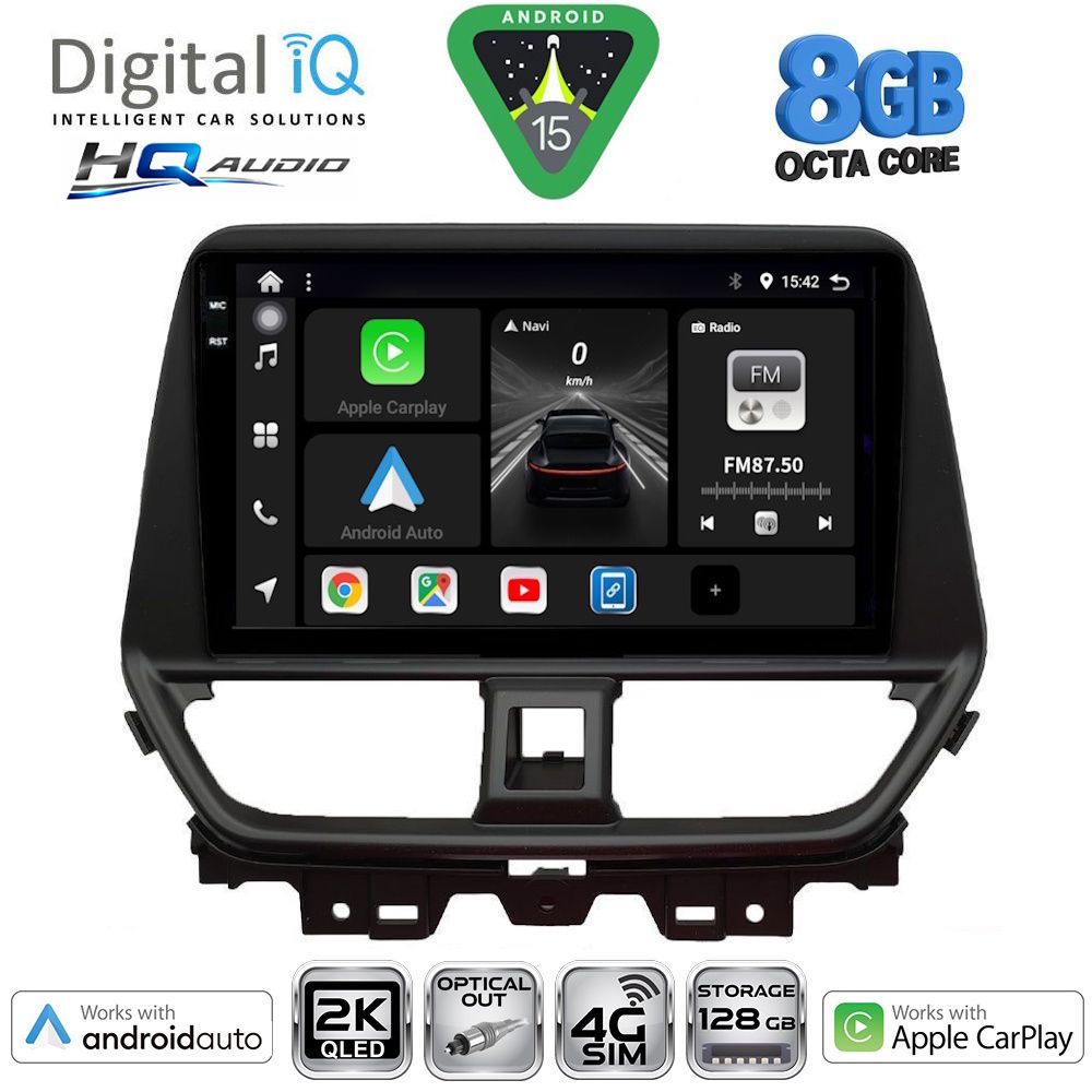 Βλησαρούλης Car Center - DIGITAL IQ BXK 20673_CPAA (9inc) MULTIMEDIA TABLET for SUZUKI BALENO mod. 2022-2026