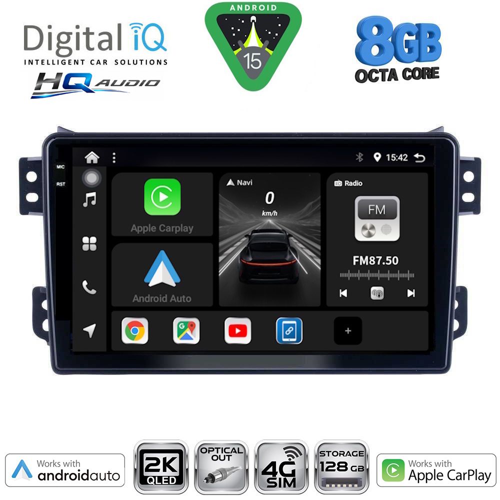 Βλησαρούλης Car Center - DIGITAL IQ BXK 20682_CPAA (9inc) MULTIMEDIA TABLET for OPEL AGILA - SUZUKI SPLASH mod. 2008-2018