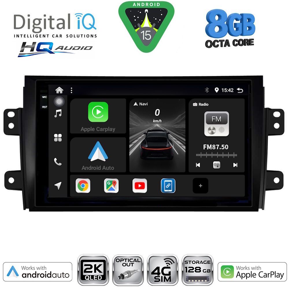 Βλησαρούλης Car Center - DIGITAL IQ BXK 20688_CPAA (9inc) MULTIMEDIA TABLET for FIAT SEDICI – SUZUKI SX4 mod. 2005-2013