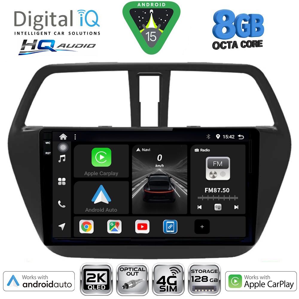 Βλησαρούλης Car Center - DIGITAL IQ BXK 20689_CPAA (9inc) MULTIMEDIA TABLET for SUZUKI SX4 S-CROSS mod. 2014-2021
