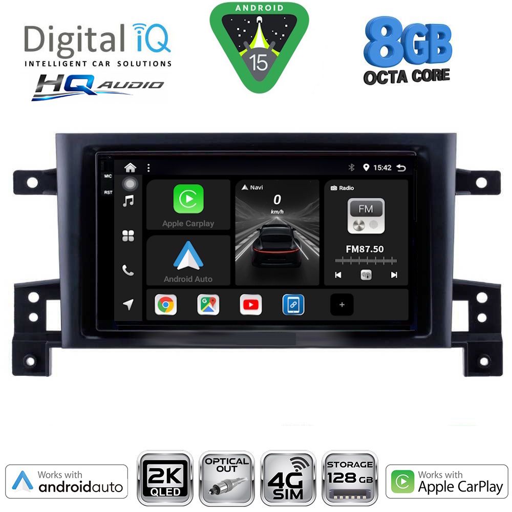 Βλησαρούλης Car Center - DIGITAL IQ BXK 20696_CPAA (9inc) MULTIMEDIA TABLET for SUZUKI GRAND VITARA mod. 2005-2015