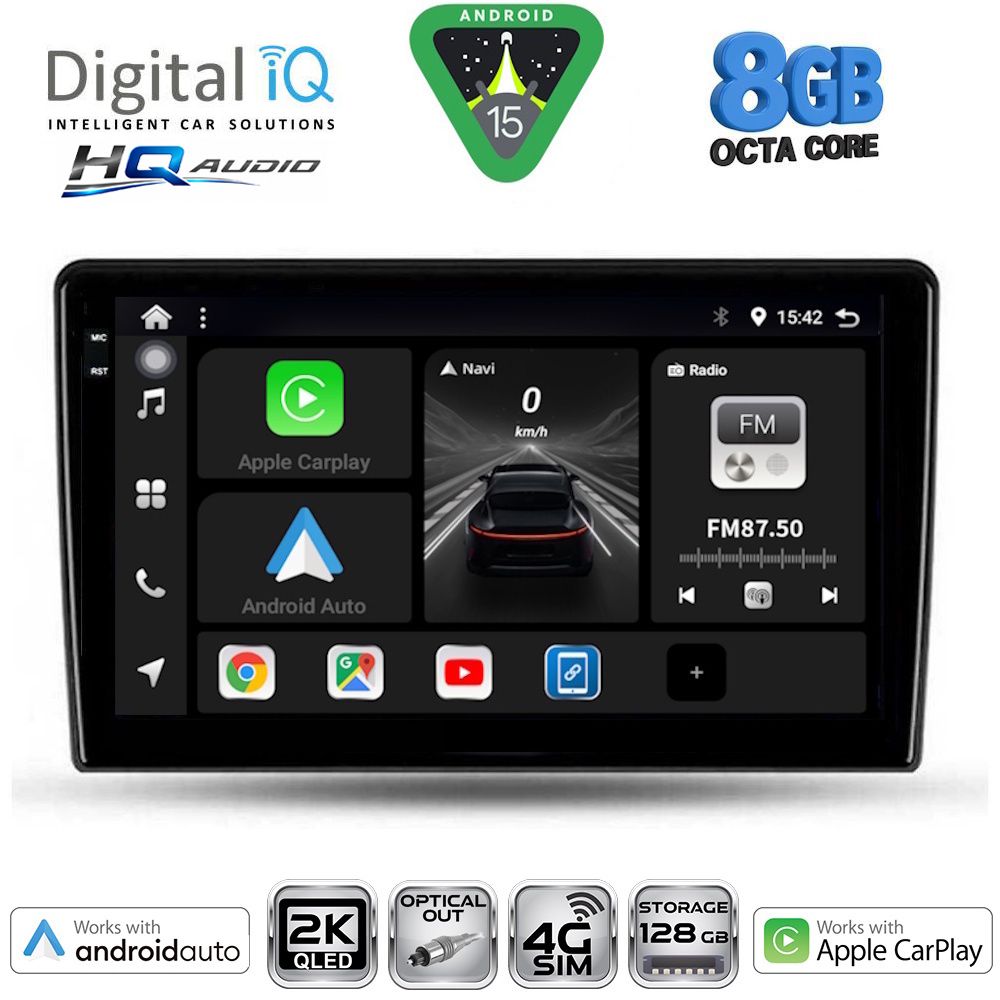 Βλησαρούλης Car Center - DIGITAL IQ BXK 20702_CPAA (9inc) MULTIMEDIA TABLET for TOYOTA AURIS mod. 2007-2012