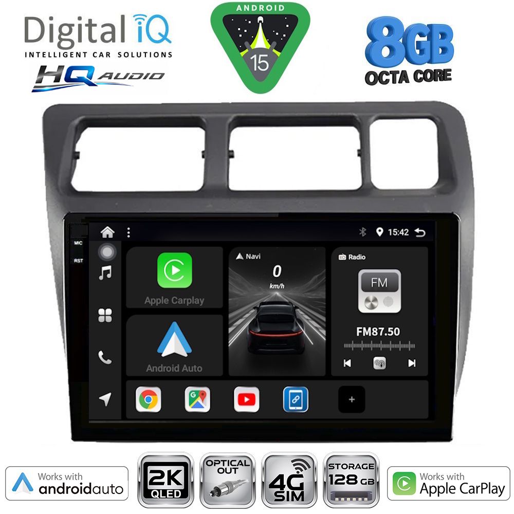 Βλησαρούλης Car Center - DIGITAL IQ BXK 20710_CPAA (9inc) MULTIMEDIA TABLET for TOYOTA COROLLA mod. 1992-1997