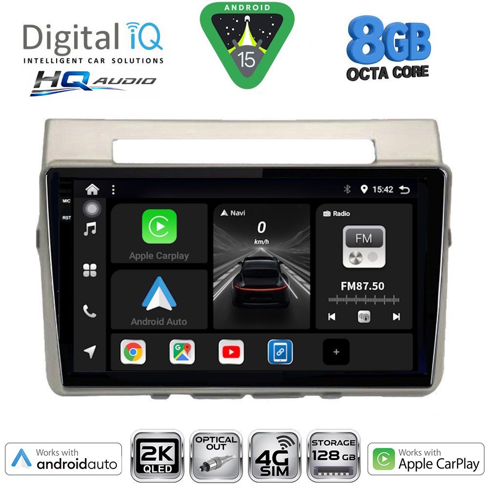 Βλησαρούλης Car Center - DIGITAL IQ BXK 20711B_CPAA (9inc) MULTIMEDIA TABLET for TOYOTA COROLLA VERSO mod. 2004-2009