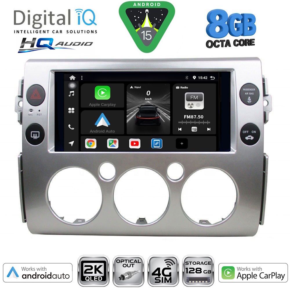 Βλησαρούλης Car Center - DIGITAL IQ BXK 20717_CPAA (9inc) MULTIMEDIA TABLET for TOYOTA FJ CRUISER mod. 2007-2013
