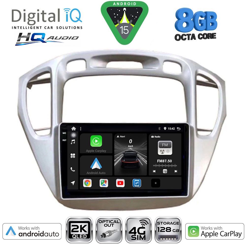 Βλησαρούλης Car Center - DIGITAL IQ BXK 20718_CPAA (9inc) MULTIMEDIA TABLET for TOYOTA HIGHLANDER mod. 2002-2009