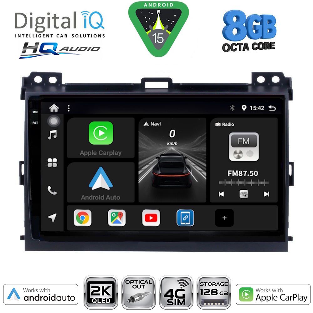 Βλησαρούλης Car Center - DIGITAL IQ BXK 20723_CPAA (9inc) MULTIMEDIA TABLET for TOYOTA LANDCRUISER mod. 2002-2008