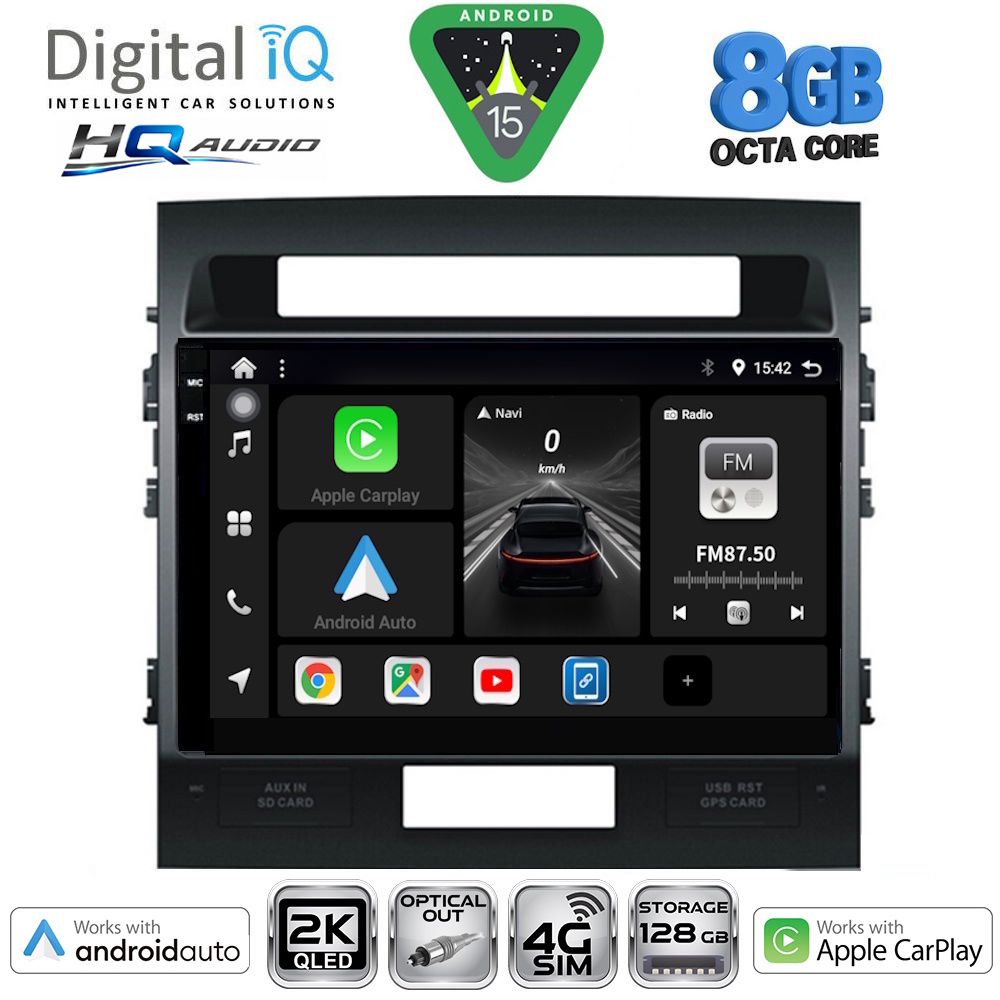 Βλησαρούλης Car Center - DIGITAL IQ BXK 20724_CPAA (10inc) MULTIMEDIA TABLET for TOYOTA LANDCRUISER mod. 2008-2015