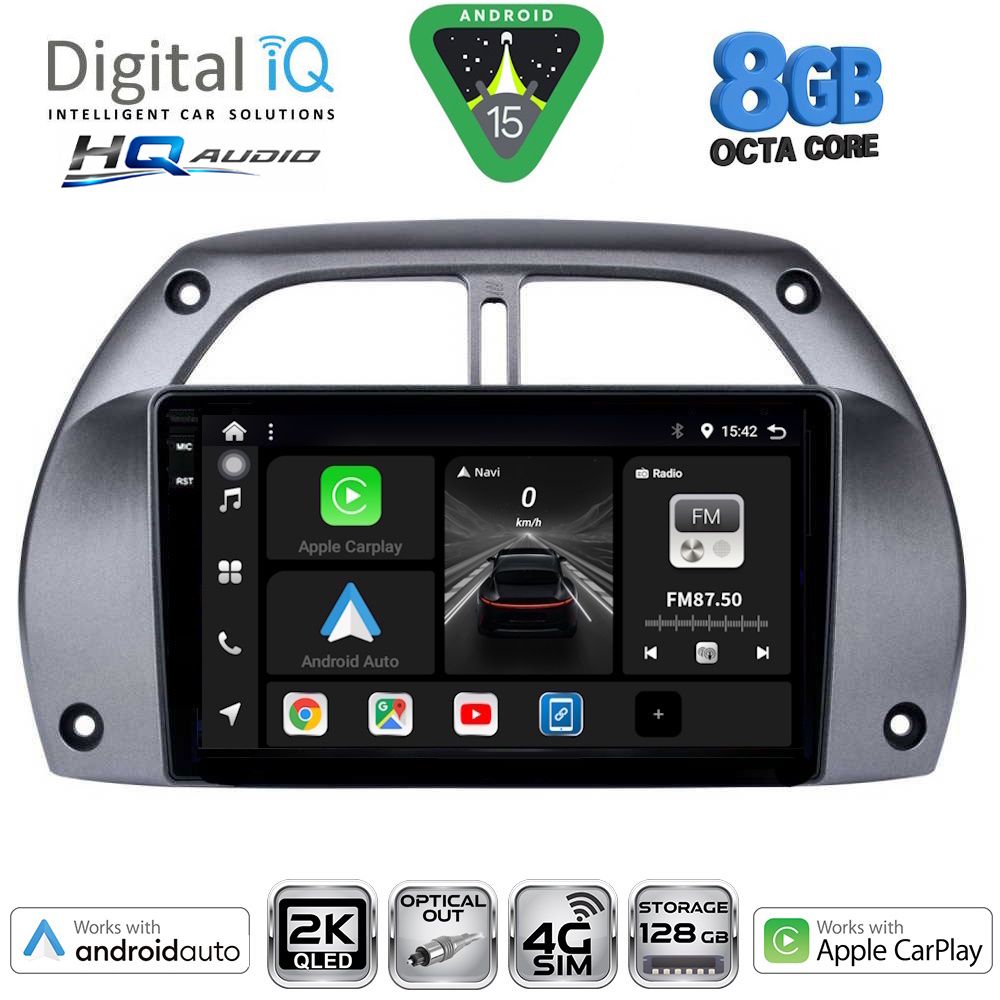 Βλησαρούλης Car Center - DIGITAL IQ BXK 20730_CPAA A/C (9inc) MULTIMEDIA TABLET for TOYOTA RAV 4 mod. 2000-2006