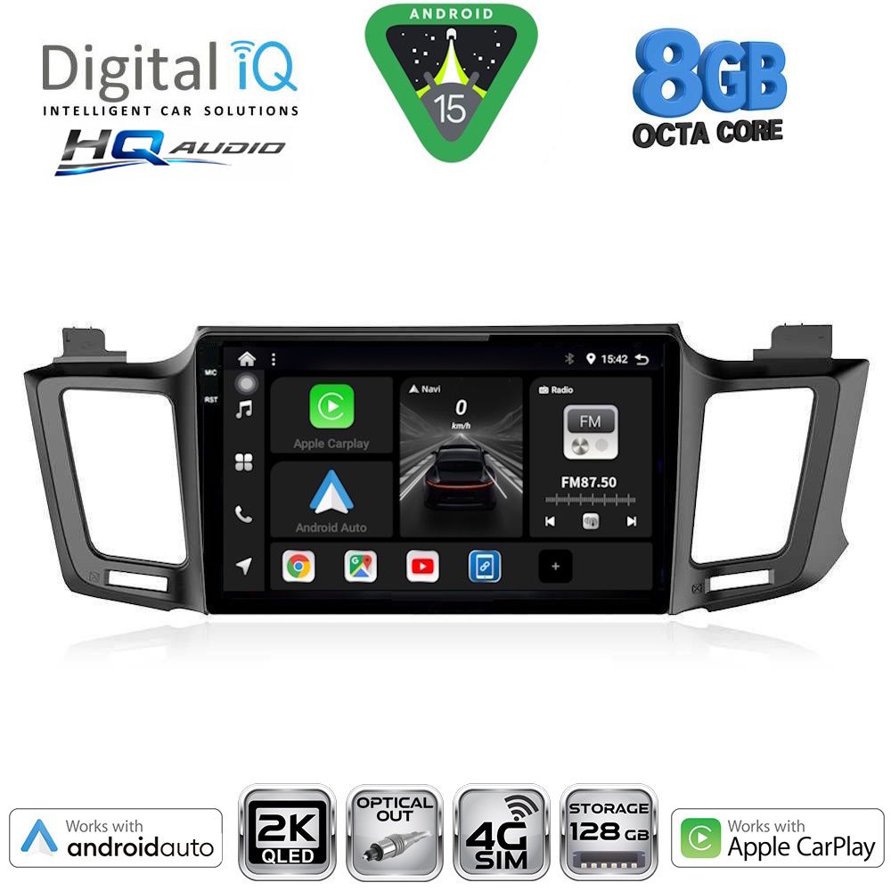 Βλησαρούλης Car Center - DIGITAL IQ BXK 20733_CPAA (10inc) MULTIMEDIA TABLET for TOYOTA RAV 4 mod. 2013-2019