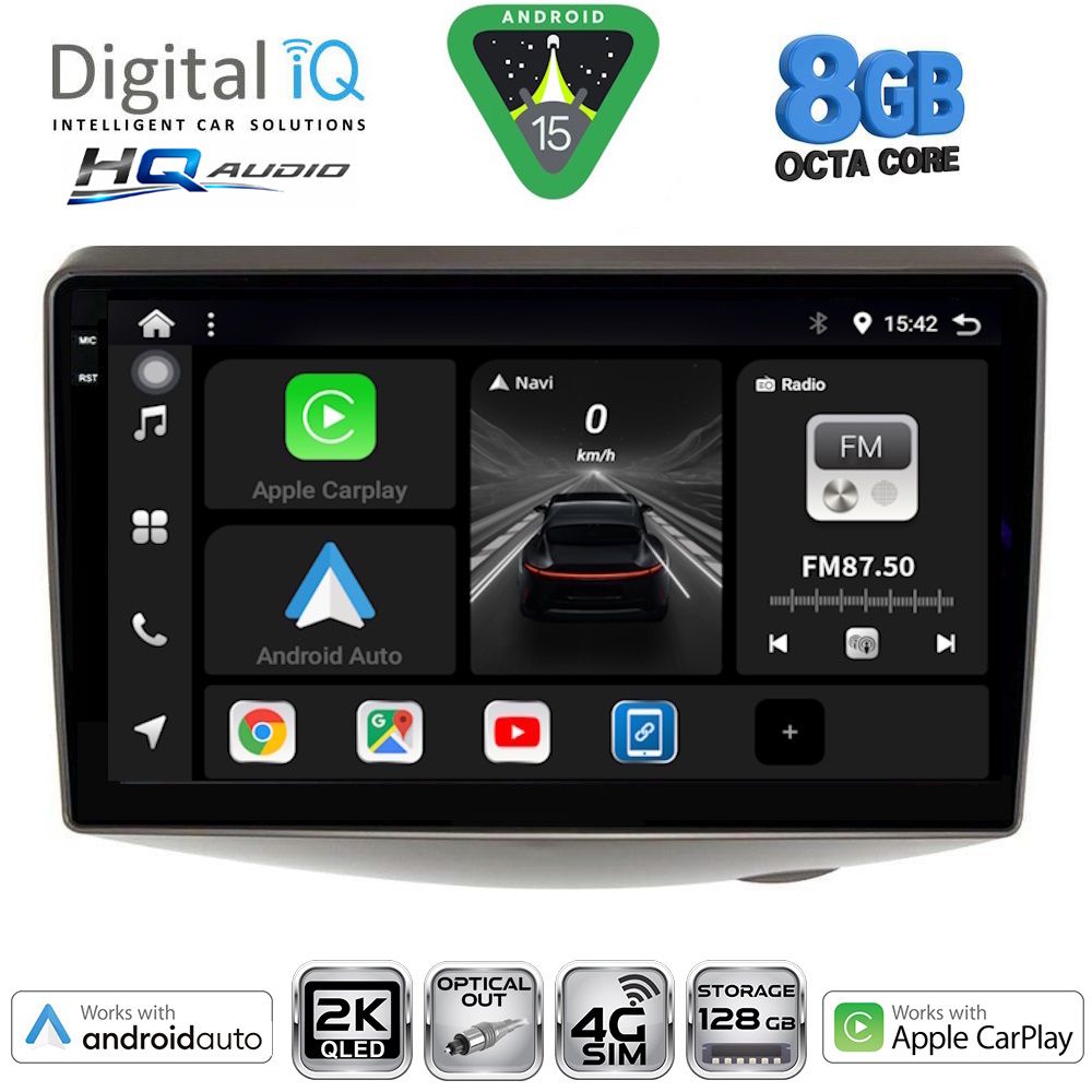 Βλησαρούλης Car Center - DIGITAL IQ BXK 20735_CPAA (9inc) MULTIMEDIA TABLET for TOYOTA YARIS mod. 1999-2006