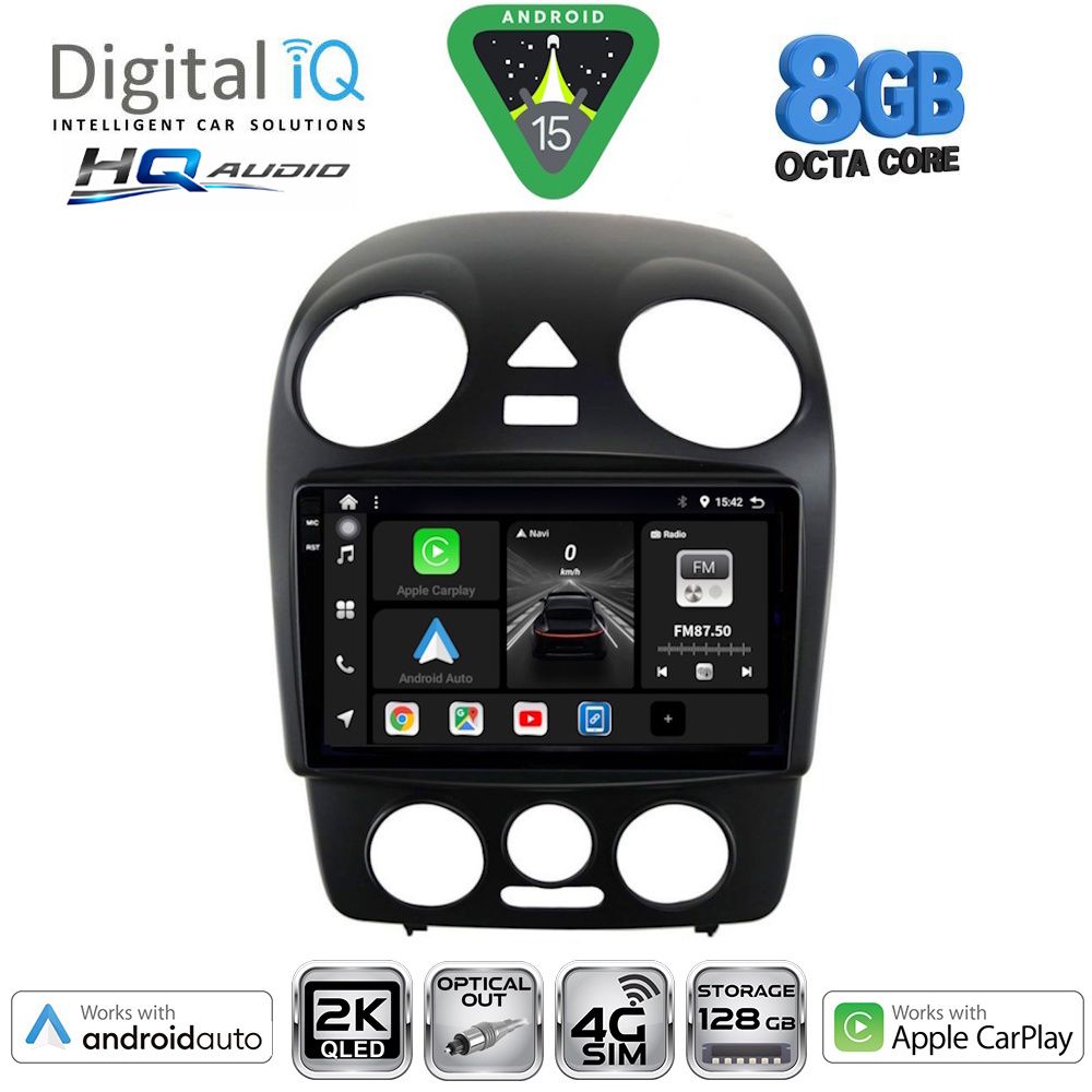 Βλησαρούλης Car Center - DIGITAL IQ BXK 20742_CPAA (9inc) MULTIMEDIA TABLET for VW BEETLE mod. 2004-2011