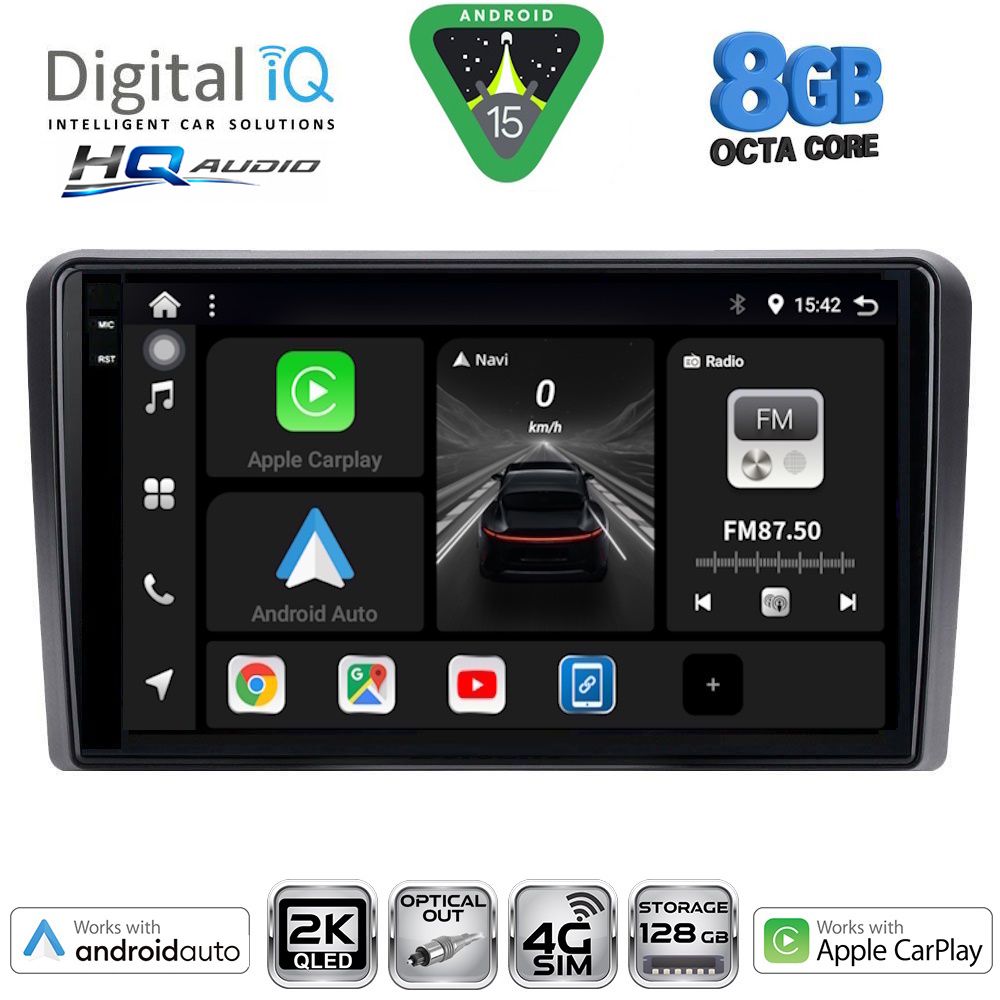 Βλησαρούλης Car Center - DIGITAL IQ BXK 20744_CPAA  (9inc) MULTIMEDIA TABLET for GOLF 4 mod. 1998-2003
