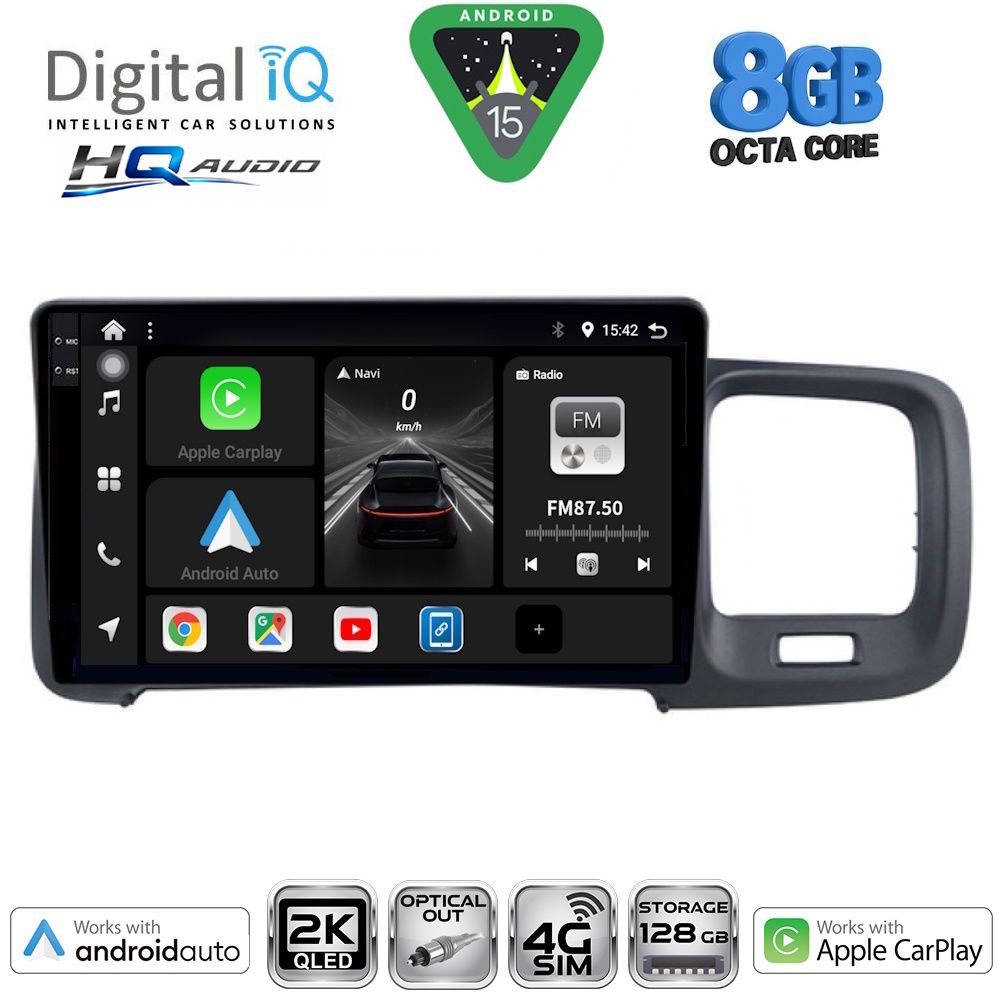 Βλησαρούλης Car Center - DIGITAL IQ BXK 20785_CPAA (9inc) MULTIMEDIA TABLET for VOLVO S60 mod. 2010-2018