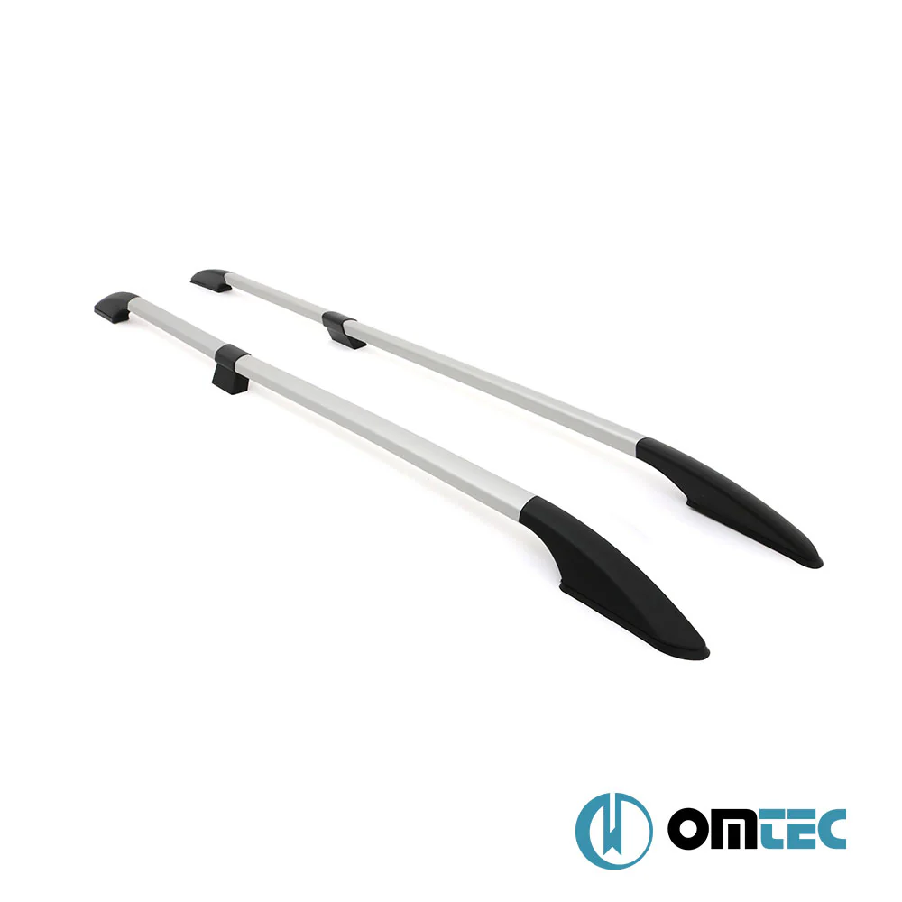 Βλησαρούλης Car Center - Omtec - Παράλληλες Μπάρες Οροφής Διαιρούμενες για Nissan NV200 2010 > / Chevrolet City Express 2015 > από Αλουμίνιο σε Ασημί Χρώμα και Μέγιστο Βάρος Φορτίου 75 kg - 2 τεμ. (D5035933/OM)
