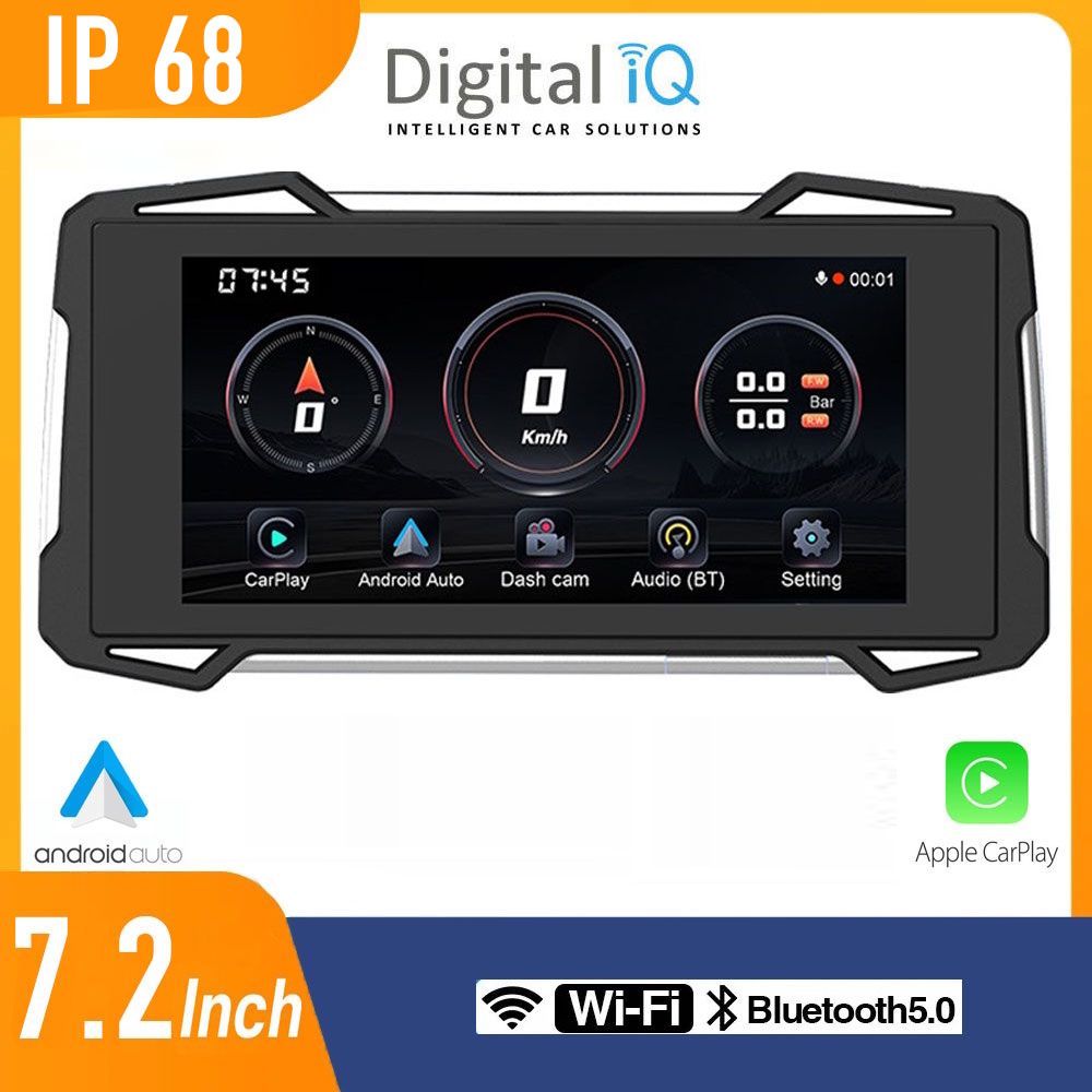 Βλησαρούλης Car Center - DIGITAL IQ PNA 7100_CPA (7.25inc) MOTORCYCLE CARPLAY-ANDROID AUTO