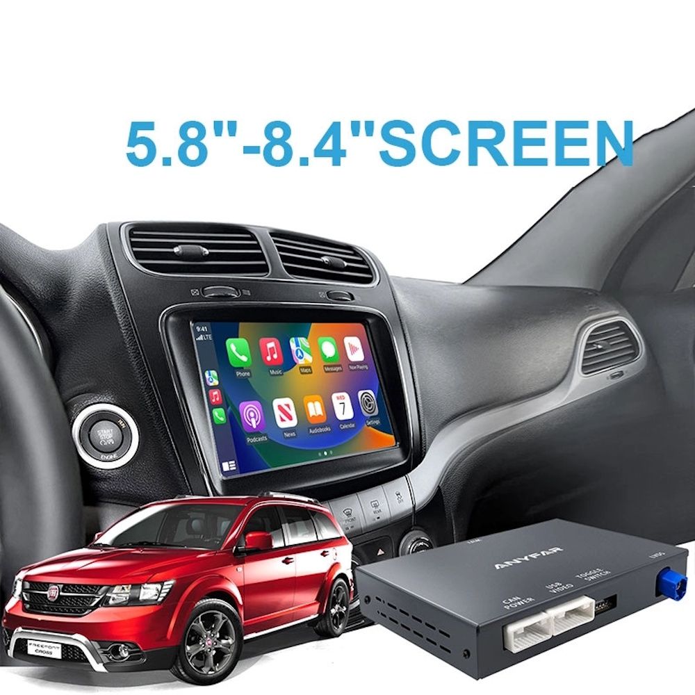 Βλησαρούλης Car Center - DIGITAL IQ FT 201Q CPA (WIRELESS CARPLAY / ANDROID AUTO BOX with 2 CAMERA IN for FIAT FREEMONT mod. 2013-2018 with 5.8'' - 8.4'' screen)
