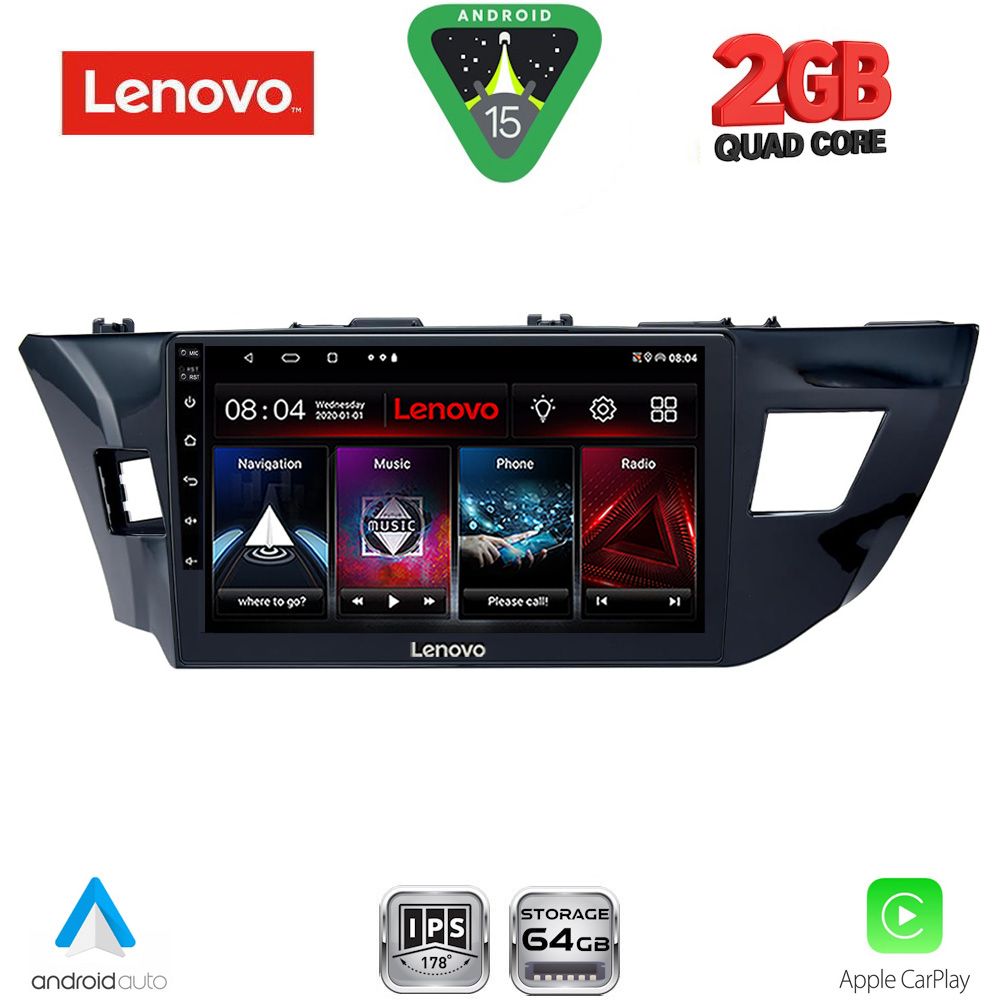 Βλησαρούλης Car Center - LENOVO LVD 2714MD_CPA (10inc) MULTIMEDIA TABLET for TOYOTA COROLLA mod. 2013-2016