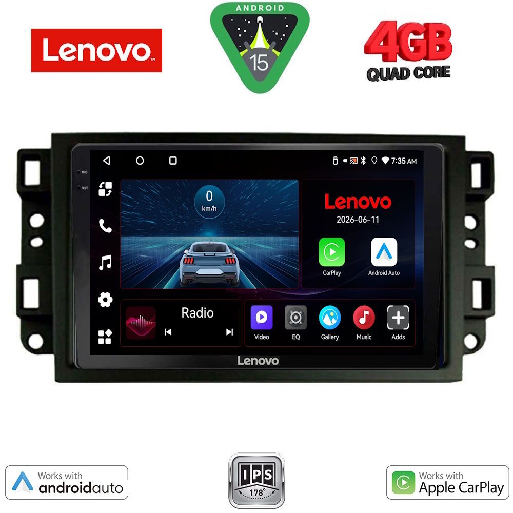 Βλησαρούλης Car Center - LENOVO LVE 8070_CPAA (10inc) MULTIMEDIA TABLET for CHEVROLET ALL mod. 2004-2011