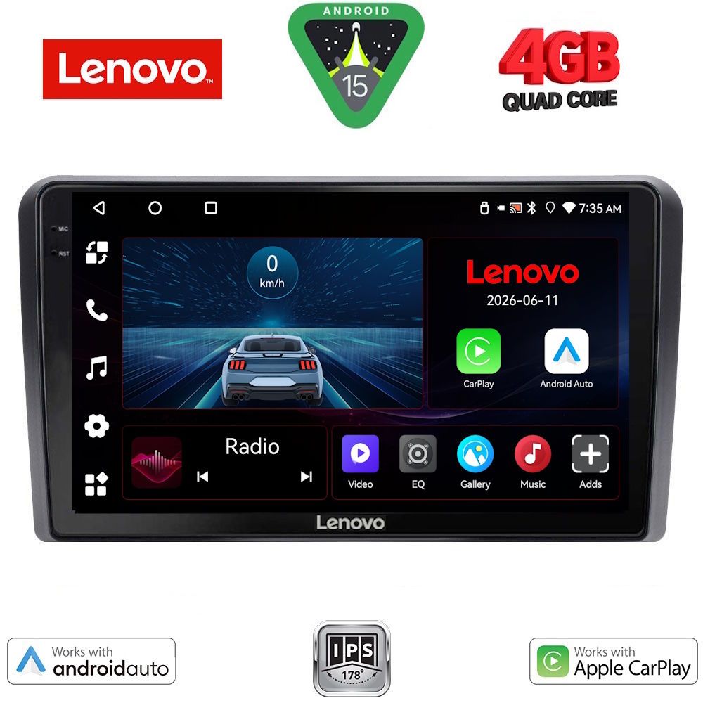 Βλησαρούλης Car Center - LENOVO LVE 8188_CPAA (10inc) MULTIMEDIA TABLET for HONDA CIVIC 4D mod. 2006-2012