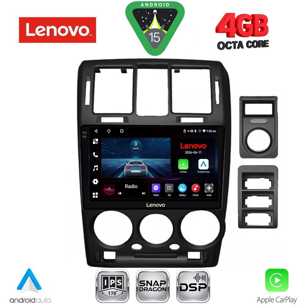 Βλησαρούλης Car Center - LENOVO LVE 8222BL_CPAA (9inc) MULTIMEDIA TABLET for HYUNDAI GETZ mod. 2002-2011 (BLACK)