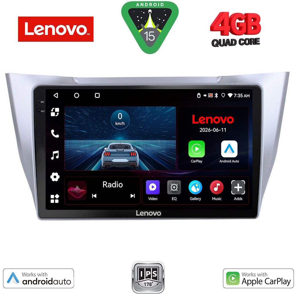 Βλησαρούλης Car Center - LENOVO LVE 8345SL_CPAA (10inc) MULTIMEDIA TABLET for LEXUS RX 300 – 400 mod. 2003-2008