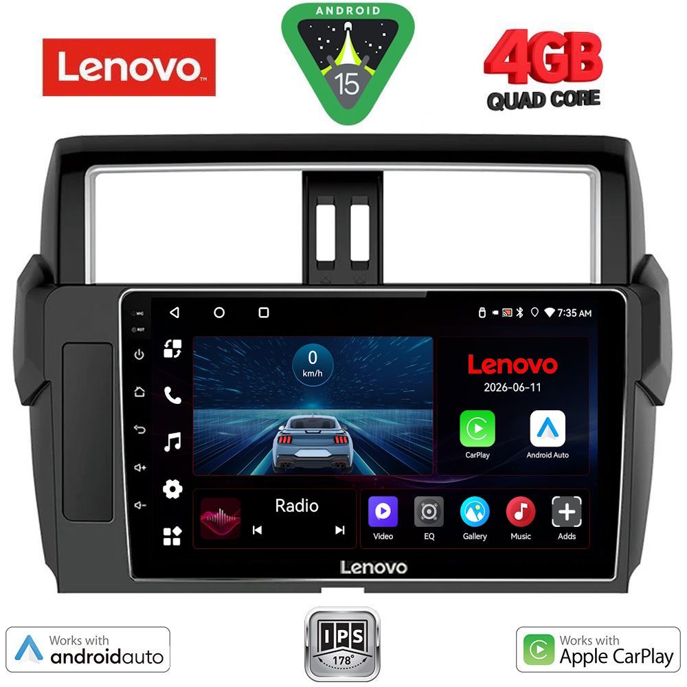 Βλησαρούλης Car Center - LENOVO LVE 8777_CPAA (10inc) MULTIMEDIA TABLET for TOYOTA PRADO mod. 2014-2017